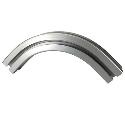 Curved Bending CNC Aluminium Extrusion Rails Anodized